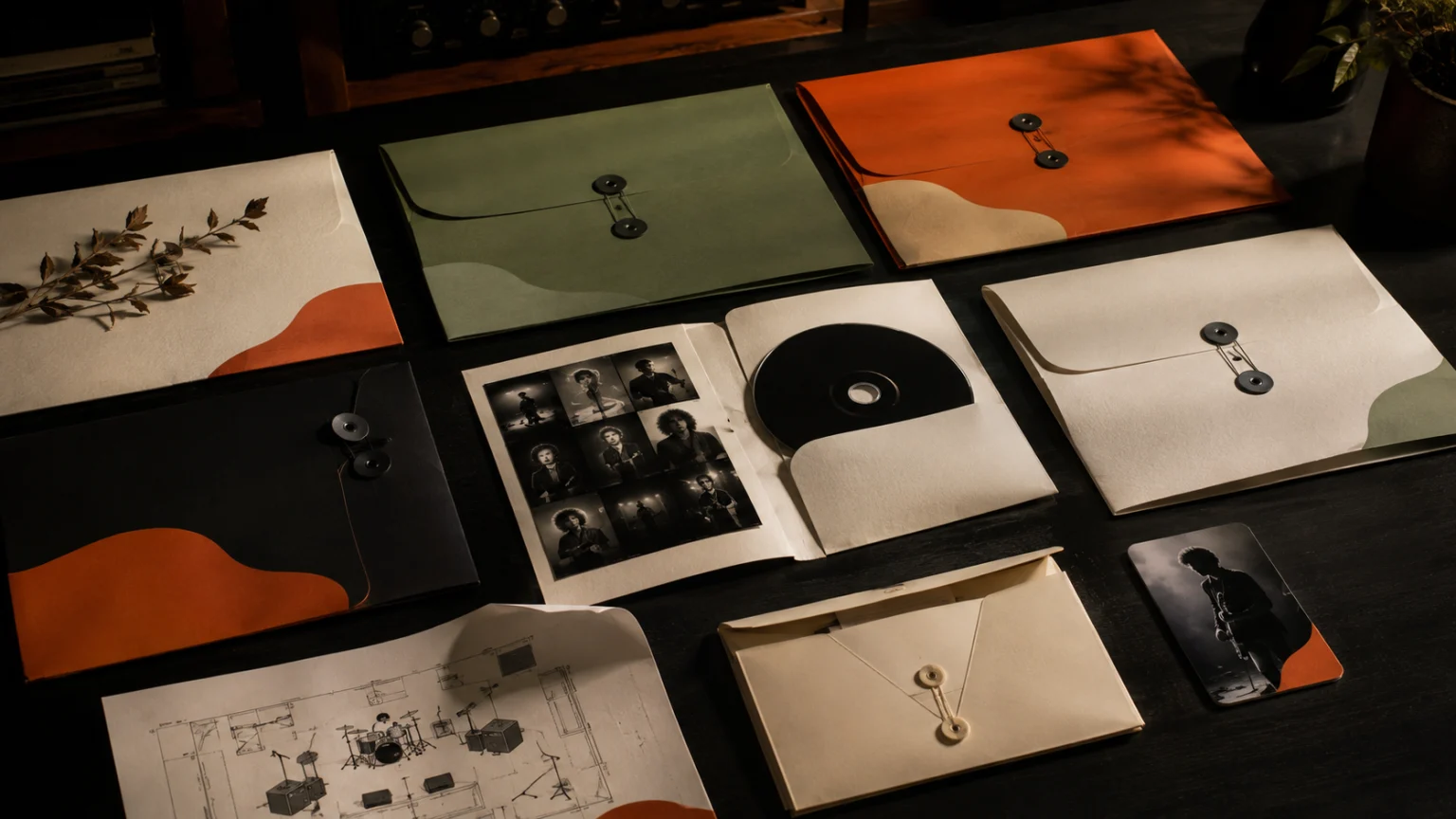 Independent artist arranges an electronic press kit with biography, release links, approved photos, credits, and contact details